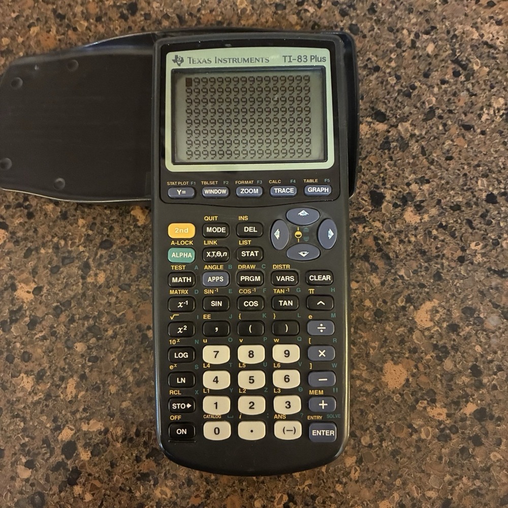 Texas Instruments TI-83 Plus Graphing Calculator w/ Cover Tested Working - Picture 4 of 9